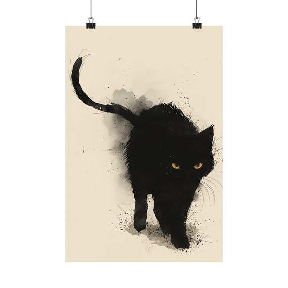 原画 アート 絵画 美術品 猫 神秘的 インテリア 壁飾り ダークファンタジー 水の中の猫-夕（250×250mm） | 関 陽 ｜インテリア絵画 アートの専門