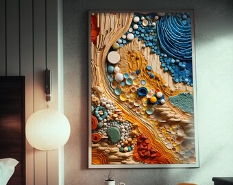 Modern Art Print | Vibrant Wall Decor | High-Quality  Poster | Gallery Aesthetic | Unique Home Artwork