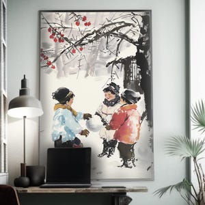 Modern Art Print | Vibrant Wall Decor | High-Quality  Poster | Gallery Aesthetic | Unique Home Artwork