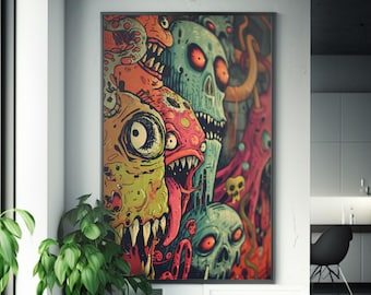 Modern Art Print | Vibrant Wall Decor | High-Quality  Poster | Gallery Aesthetic | Unique Home Artwork