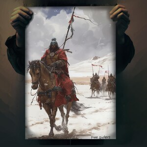 Fantasy Horse Rider Art | Detailed Tengri Vector Illustration | HD ...