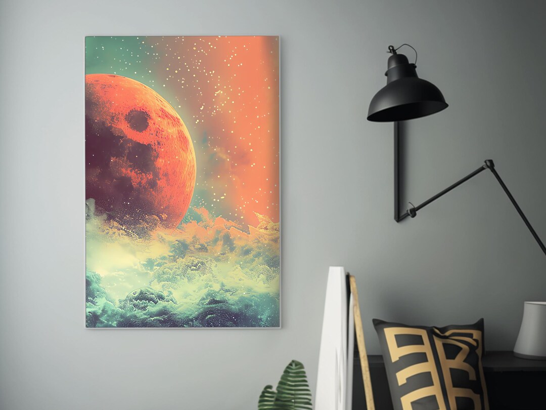 Modern Art Print | Vibrant Wall Decor | High-quality Digital Poster ...