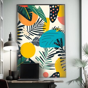 Modern Art Print | Lebendige Wanddekoration | Hochwertiges Poster | Galerie ästhetik | Einzigartige Kunst für Zuhause