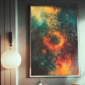 Modern Art Print | Vibrant Wall Decor | High-Quality  Poster | Gallery Aesthetic | Unique Home Artwork
