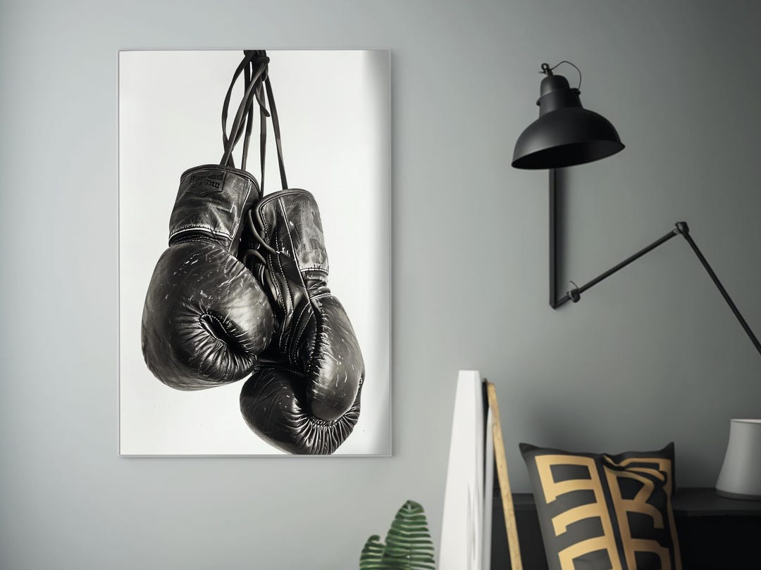 Painting Sunset Horse Print Boxing Gloves