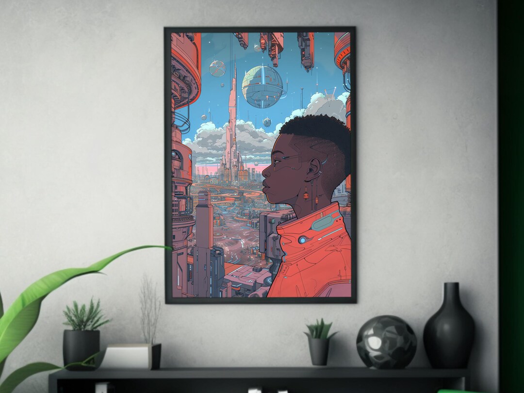 Modern Art Print | Vibrant Wall Decor | High-quality Digital Poster ...