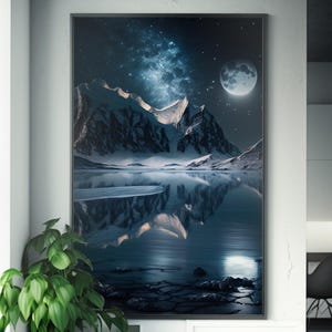 Impresión de arte moderno / Decoración de pared vibrante / Póster digital de alta calidad / Estética de galería / Obra de arte única para el hogar