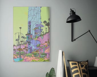 Modern Art Print | Vibrant Wall Decor | High-Quality  Poster | Gallery Aesthetic | Unique Home Artwork