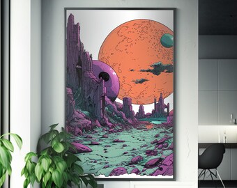 Modern Art Print | Vibrant Wall Decor | High-Quality  Poster | Gallery Aesthetic | Unique Home Artwork