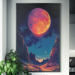 Modern Art Print | Vibrant Wall Decor | High-Quality  Poster | Gallery Aesthetic | Unique Home Artwork