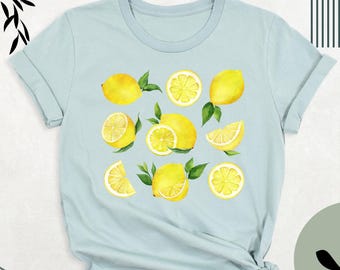 Lemons Shirt Lemon Festival Shirt, Lemon Cottagecore Shirt, Summer Shirt, Lemon Lovers Shirt, Cute Fruit Lemon Tshirt, Lemon Botanical Shirt