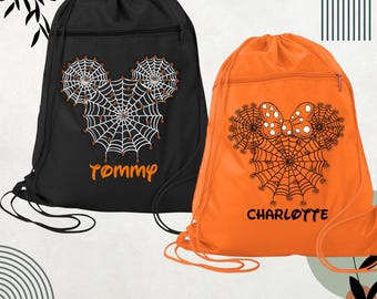 Disney Halloween Bag, Disney trick or treat bags, Halloween goodie bag Custom Halloween candy bag, Halloween Minnie Bag Halloween Mickey Bag