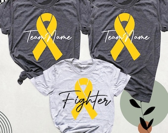 Sarcoma Cancer Yellow Ribbon Awareness Shirt Tee, I wear For my Yellow Shirt, Custom Sarcoma Cancer   Fighter Shirt, Sarcoma Cancer Walk Tee