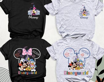 Family Disneyworld Shirts Disney Mickey Minnie Castle Trip Shirt, Disneyland Shirt, Personalized Disneyworld Shirt Tee,  Disney Vacation Tee