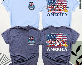 Disney 4th Of July shirt, America 250th Anniversary Shirt, Disney Patriotic Shirt, fourth of july Shirt, Disneyland 250 USA Celebrates Shirt