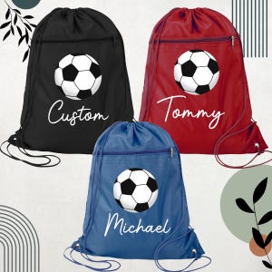 Soccer Bag, Soccer Team backpack Soccer Drawstring Personalized Soccer Bag Soccer backpack Custom Soccer Bag Soccer Gift Bag Sports Backpack