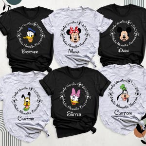 Disneyworld Shirts Disney Family Shirt, Disney Characters Shirts, Disneyland Tshirt, Disney Matching Shirt, Disney Mickey Castle Trip Shirt