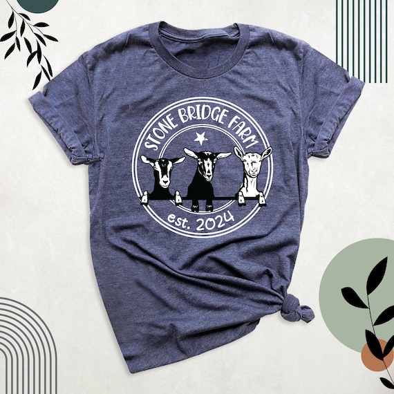 Goats Shirt, Custom Family Farm Shirts, Farmer Gift, Farm Animal Tshirt, Farm Name & Est Shirt, Funny Farming Shirt, Cute Goat Farm Life Tee