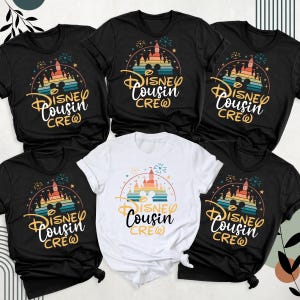 Disney Cousin Crew Shirt, Matching Disneyworld Vacation Personalized Shirt Tee, Custom Disney Cousins Trip Shirt, Disney Castle Family Shirt