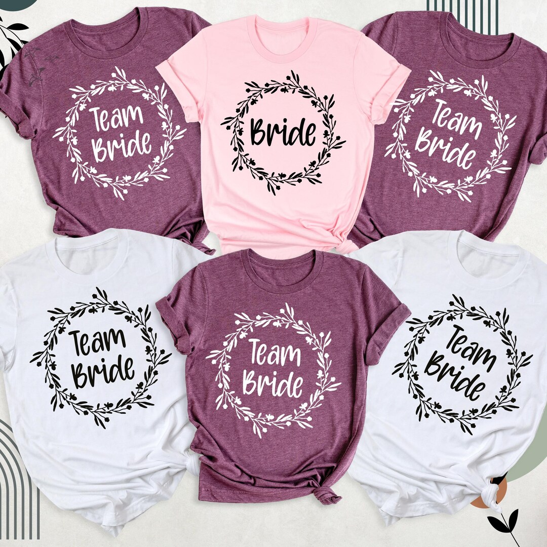Bride Shirt Team Bride Shirts Bachelorette Shirts, Bachelorette Party ...