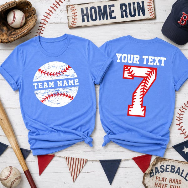 Custom Baseball Team Shirts Baseball Mom Shirt School Mascot Tshirt, Family Baseball Girlfriend Boy Baseball Player coach Baseball Dad Shirt