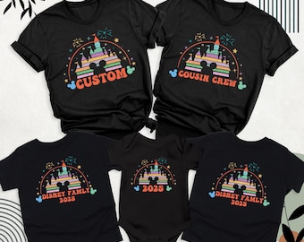 Disney Family Shirts, Disneyworld Matching Shirts  Personalized Family Disney Shirt, Disneyland Shirts, Matching Custom Disneyworld Shirts