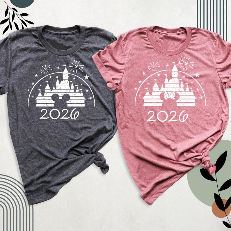 Disney 2026 Shirt, Custom Disneyworld Tee, Disney Family Trip Shirt, Disneyland Tshirt, Disney Travel Shirt Personalized Disney Castle Shirt