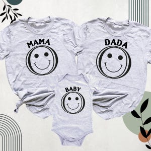Mama Dada Baby Shirts, Matching Family Shirts, Pregnancy Reveal Tees, Mama Dada Couples Shirt, Pregnancy Announcement Tshirt, Mom Mini Shirt