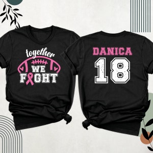 Camiseta "Juntos luchamos contra el cáncer de mama metastásico", camisetas de mamografía, camiseta de concientización sobre el cáncer de mama, camiseta de la caminata contra el cáncer de mama con lazo rosa