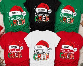 Christmas Crew Shirt, Family Christmas Tee, Funny Christmas Tee, Christmas Shirt Xmas Holiday Tshirt Christmas Lights Tee, Christmas Outfits