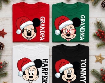 Disney Christmas Shirt, Christmas Grandparents Shirt, Christmas Grandma Shirt Christmas Grandpa Shirt Christmas Minnie Mickey Christmas Tee