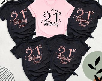 21st Birthday Shirt for Women, Twenty One Party Tee, It’s My 21st Birthday Tshirt happy birthday shirt 21st birthday girl Tee Twenty One Tee