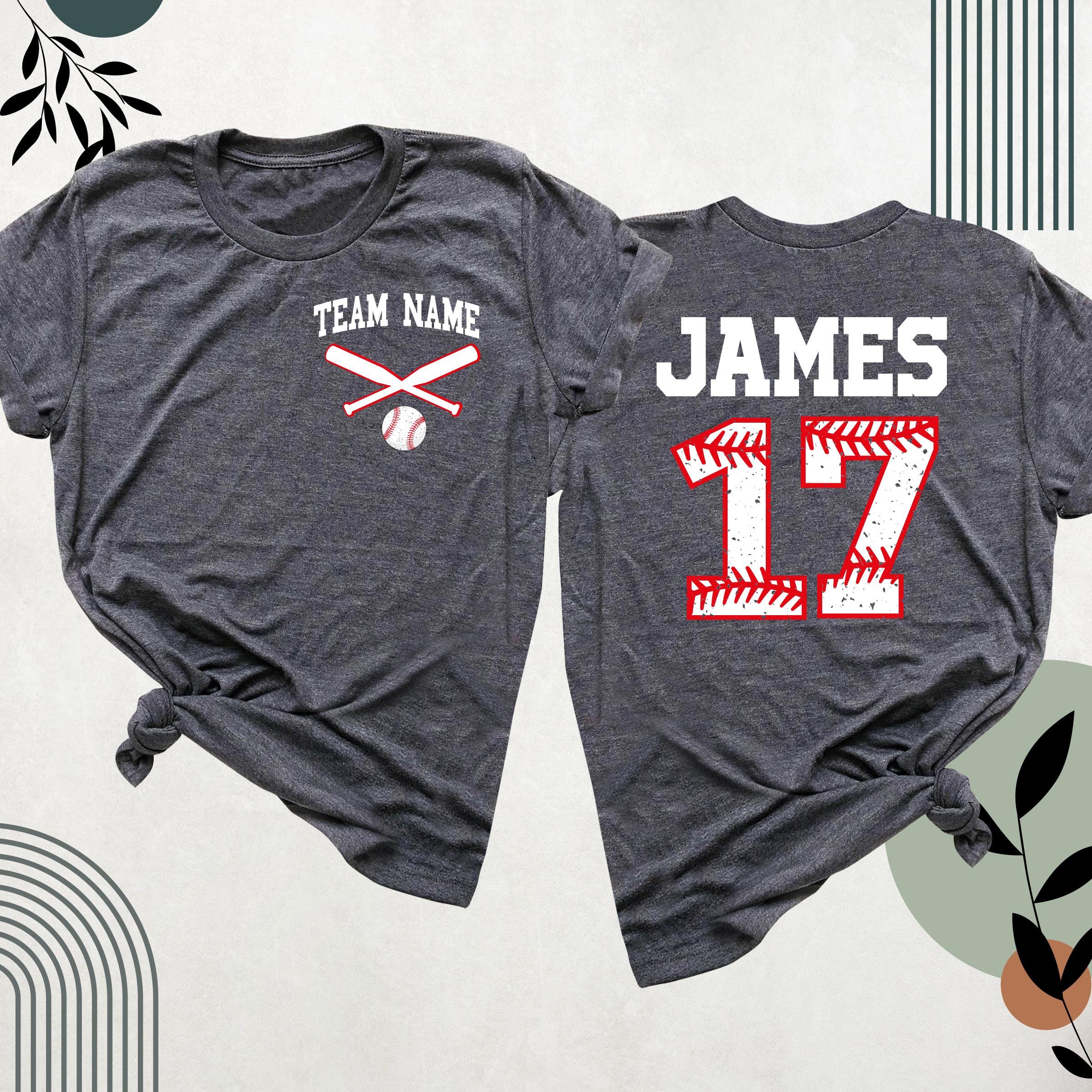 Custom Baseball team Shirt Baseball Mom tshirt, Baseball player Shirts, Baseball Tshirt, Pocket Baseball Number and Name Tshirt