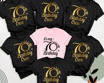 70th Birthday Shirt It's My 70th Birthday Personalized Tee, 1955 Birthday Party Shirt 70th Birthday Tee Women, 70th Birthday Crew Shirt