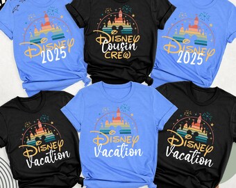 Disney 2025 Family Vacation Shirts, Family Disney Shirt, Disney Castle Family Shirt, Disneyland Tshirt, Disney Group Shirts, Disney Cousins