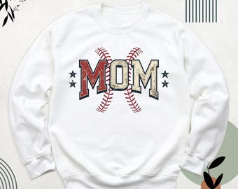 Baseball Mom Sweatshirt Baseball Mom Hoodie Gift For Baseball Lover Mom Shirt, Mom Baseball Shirt, Mom Baseball Shirt, Mom Baseball Sweater