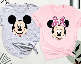 Minnie Mouse Shirt, Disney Women Shirts, Mickey Mouse Shirt Disneyland Tee, Disneyworld Outfit, Disney Travel Shirt, Cute Disney Girl Tshirt
