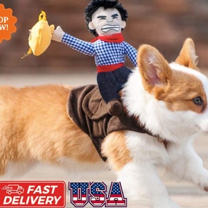 Knight riding dog costume deals