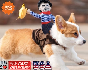Cowboy Rider Pet Costume: Halloween Dog & Cat Outfit