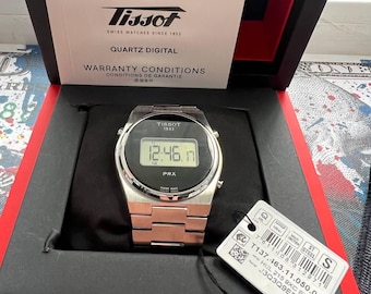 Beautiful Vintage Tissot Two Timer Digital Analog Watch,ref