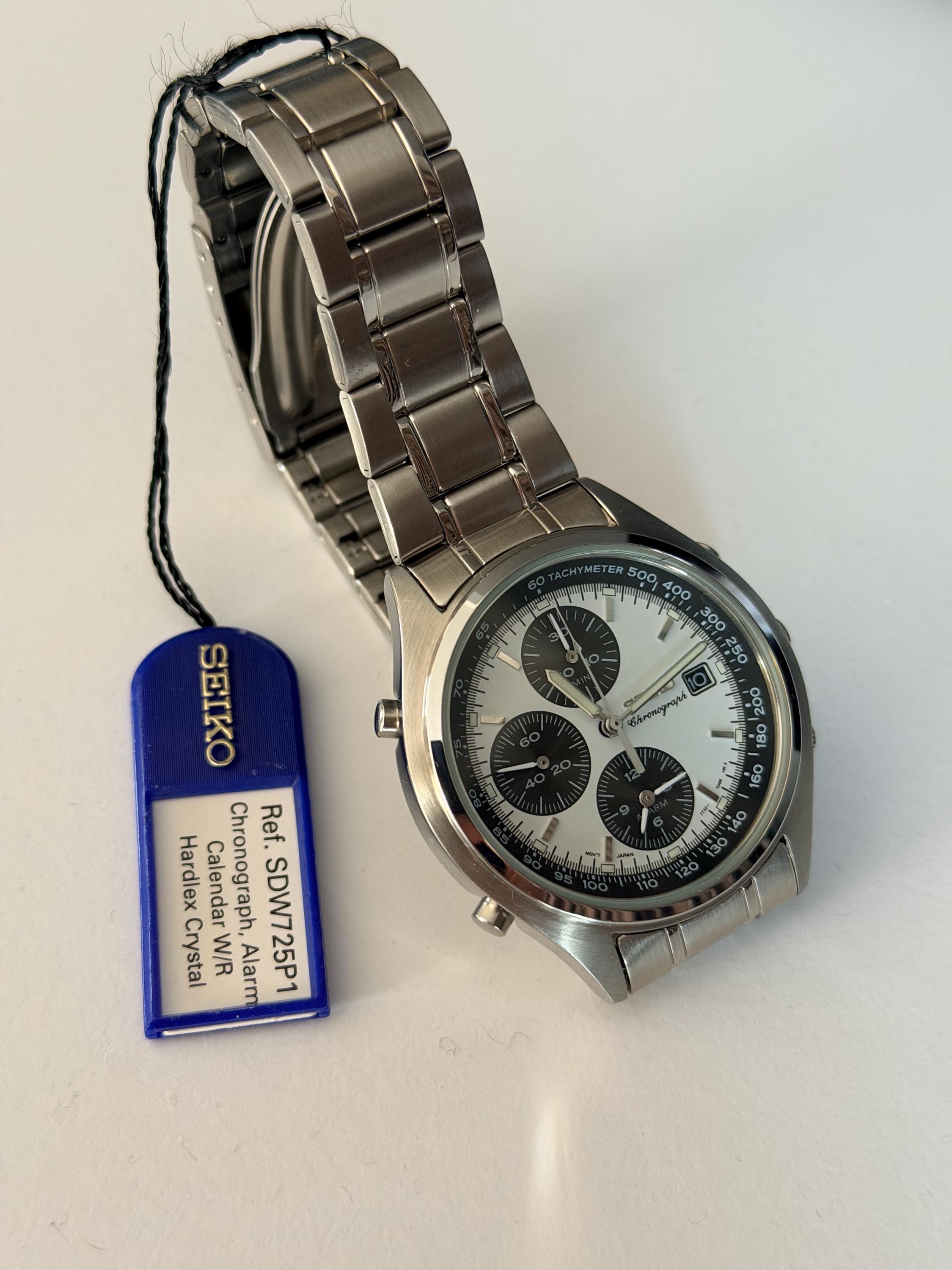 Cadran De Montre Seiko 7T32B Pour Chronographe - Pièce D'occasion Pour Réparation Ou Customisation