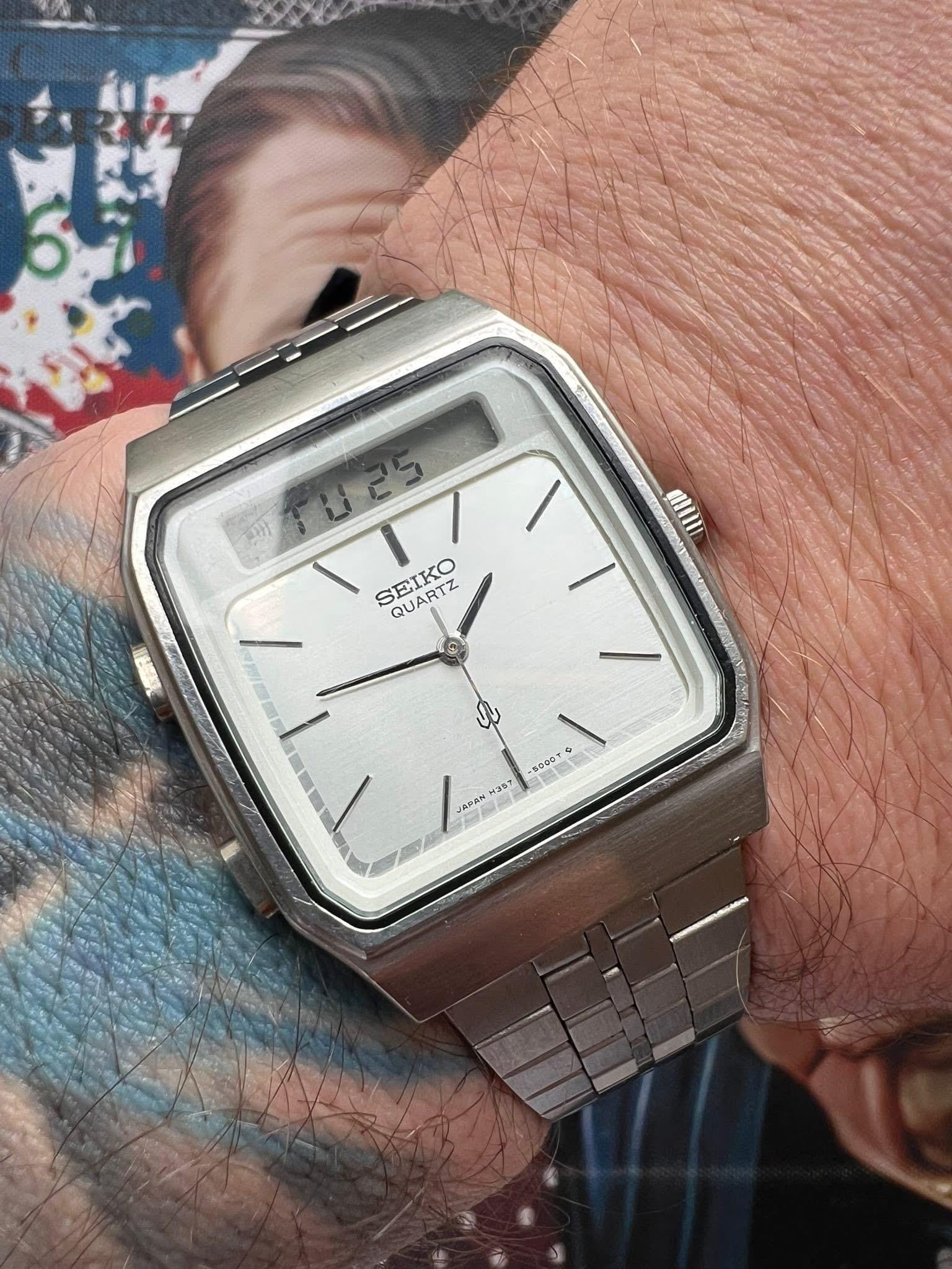ロ*ン様 セイコー　H357-5060 デジアナ アナデジ　1980年代ヴィンテ Seiko h357 - Etsy 日本