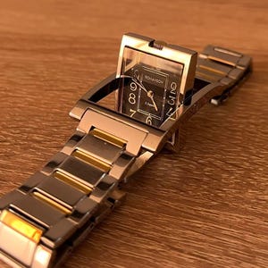 Распродажа редких часов Romanson NM2103M S.Sapphire Crystal MGP 23K Gold Plated Swiss Quartz, мужские часы, подарки, подарок для него.