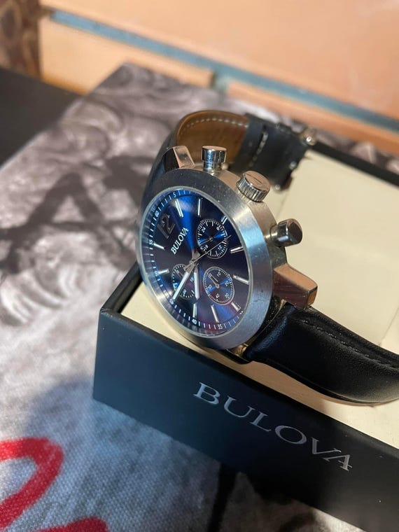 Sale Mens Watch Bulova Chronograph 96A159 BOXED Best Price Gift for Him All Working. Etsy