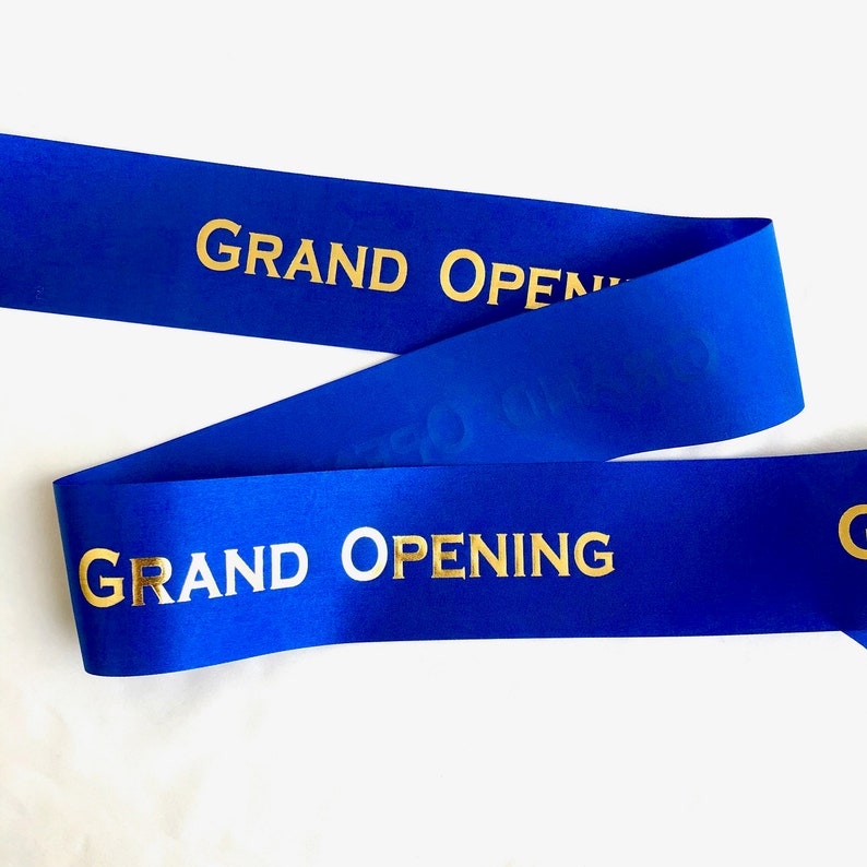 Grand Opening Ribbon 2.5 x 15' Etsy