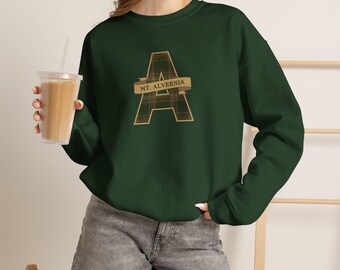 Mt. Alvernia Alumni Monogram Sweatshirt | Initial A Crewneck