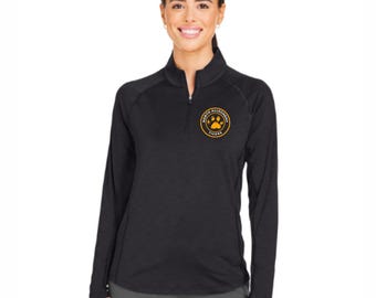 North Allegheny Tigers- Paw Print- Ladies Quarter-Zip Pullover