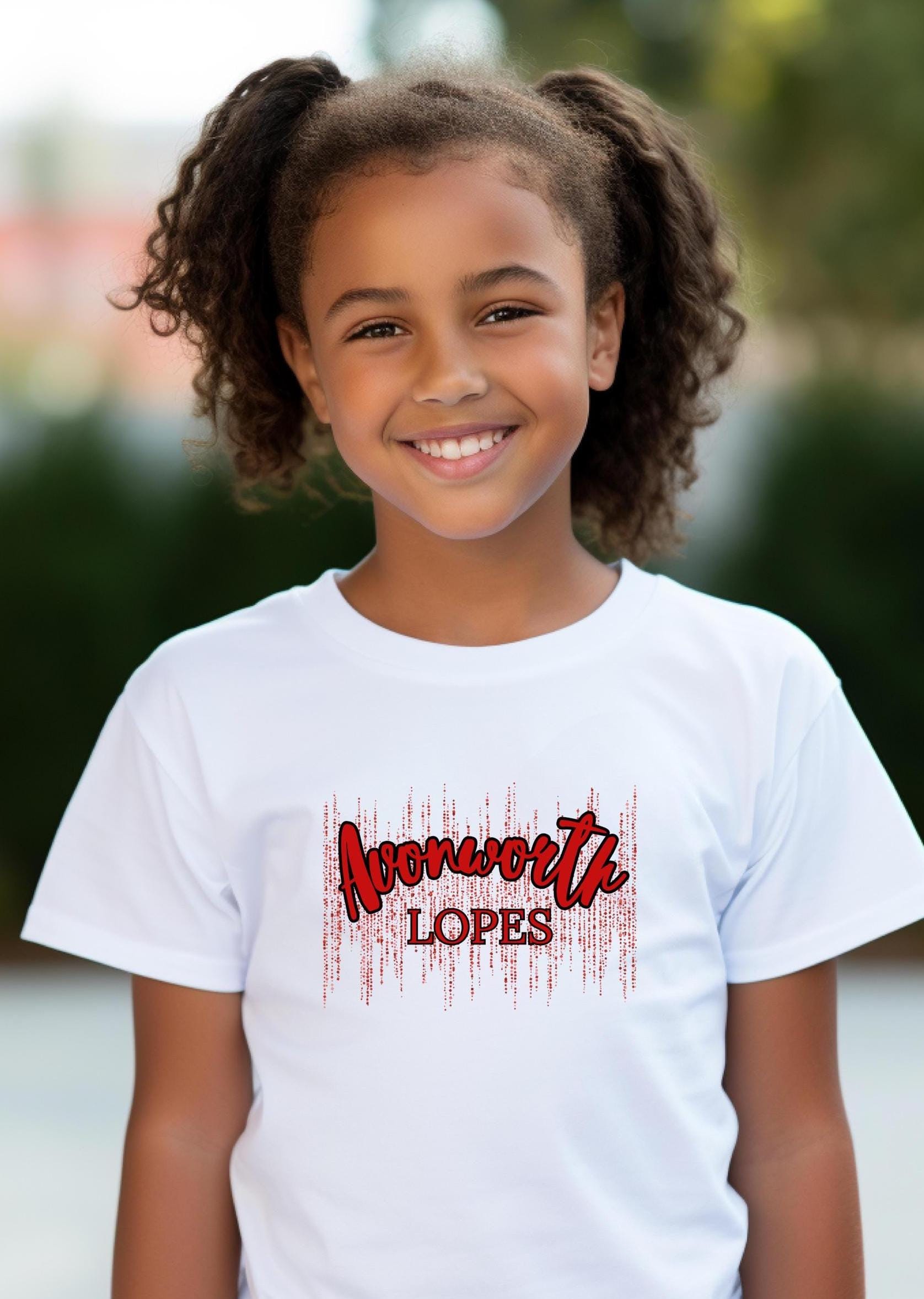 Avonworth Lopes Glitter Tee: School Spirit Shirt