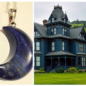 Astral Gothic Victorian House Talisman, Portal to home in the astral realm crystal talisman