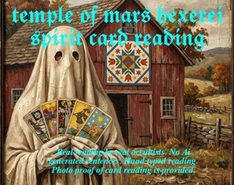 Spirit Card Reading Tarot and Oracle Card Divination for spirit guide or spirit companion